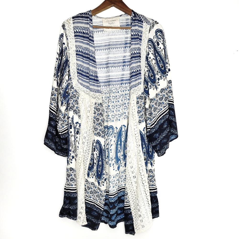 California Moonrise | Boho Kimono Cover-up Small
